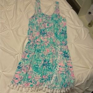 Lilly Pulitzer Jarrett Romper Colorful Camelfaluge